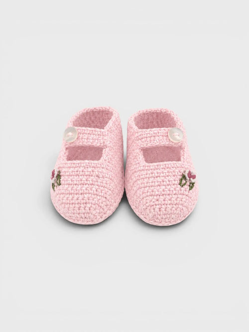 Babbucce Neonata Rosa ROSIE/SC by PICCOLA GIUGGIOLA