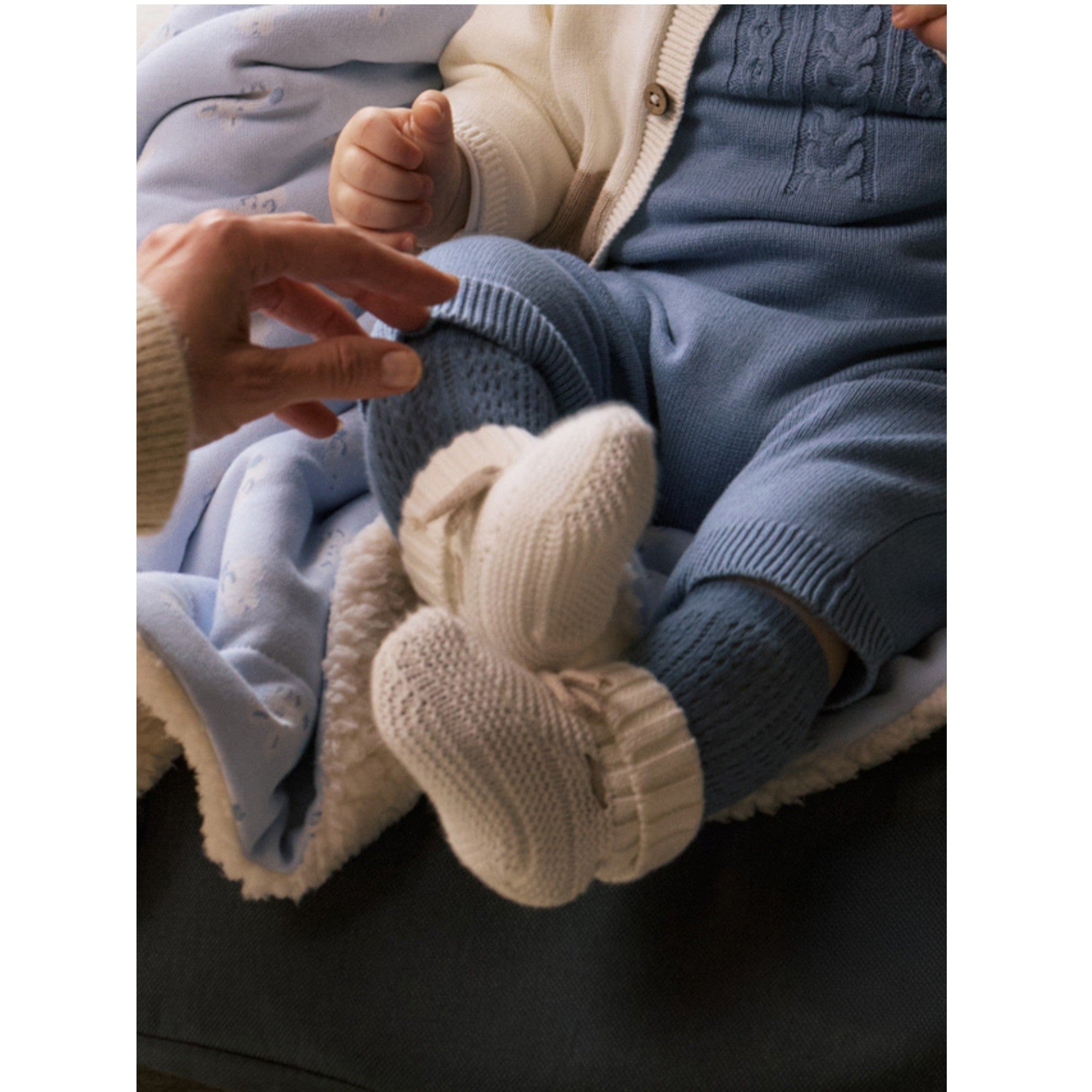 Babbucce Neonato ECRU 9970/85 -  NANU' BABY