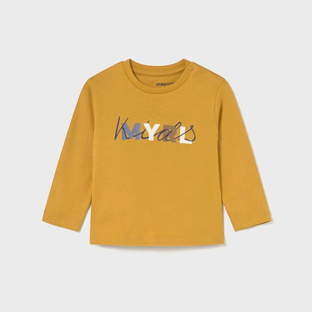 T-shirt Bimbo Giallo 108/28 by MAYORAL