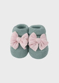 Babbucce Neonata Verde FIOCCO 758/V by BABY LORD