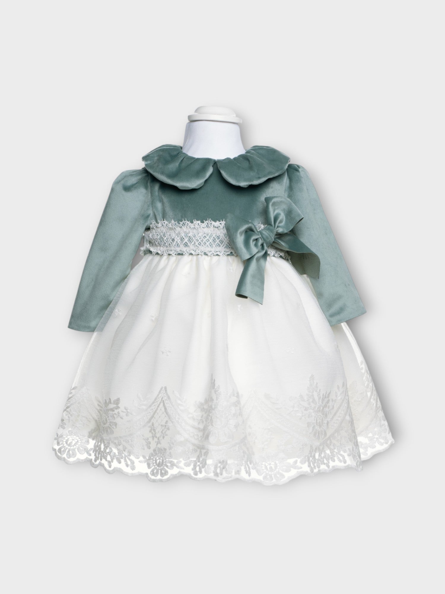 Abito cerimonia Bimba VERDE IM312 -  NANU' BABY