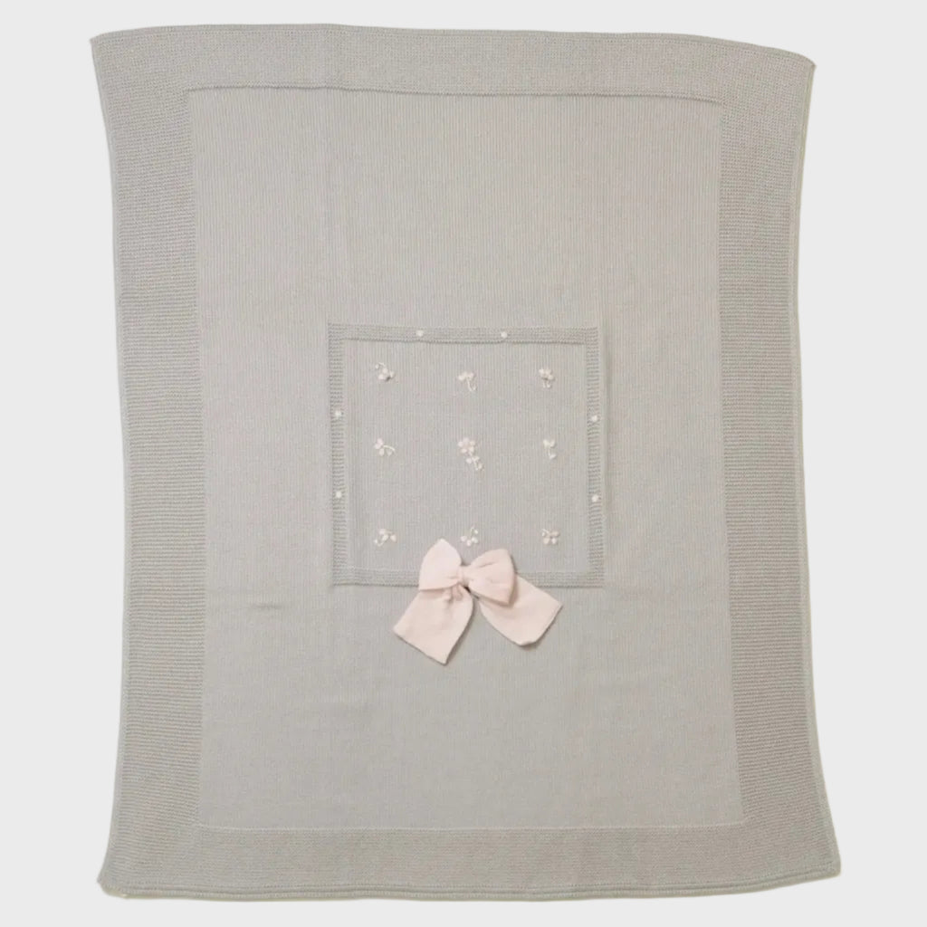 Coperta Neonata Avorio FIORI 132/S by BABY LORD