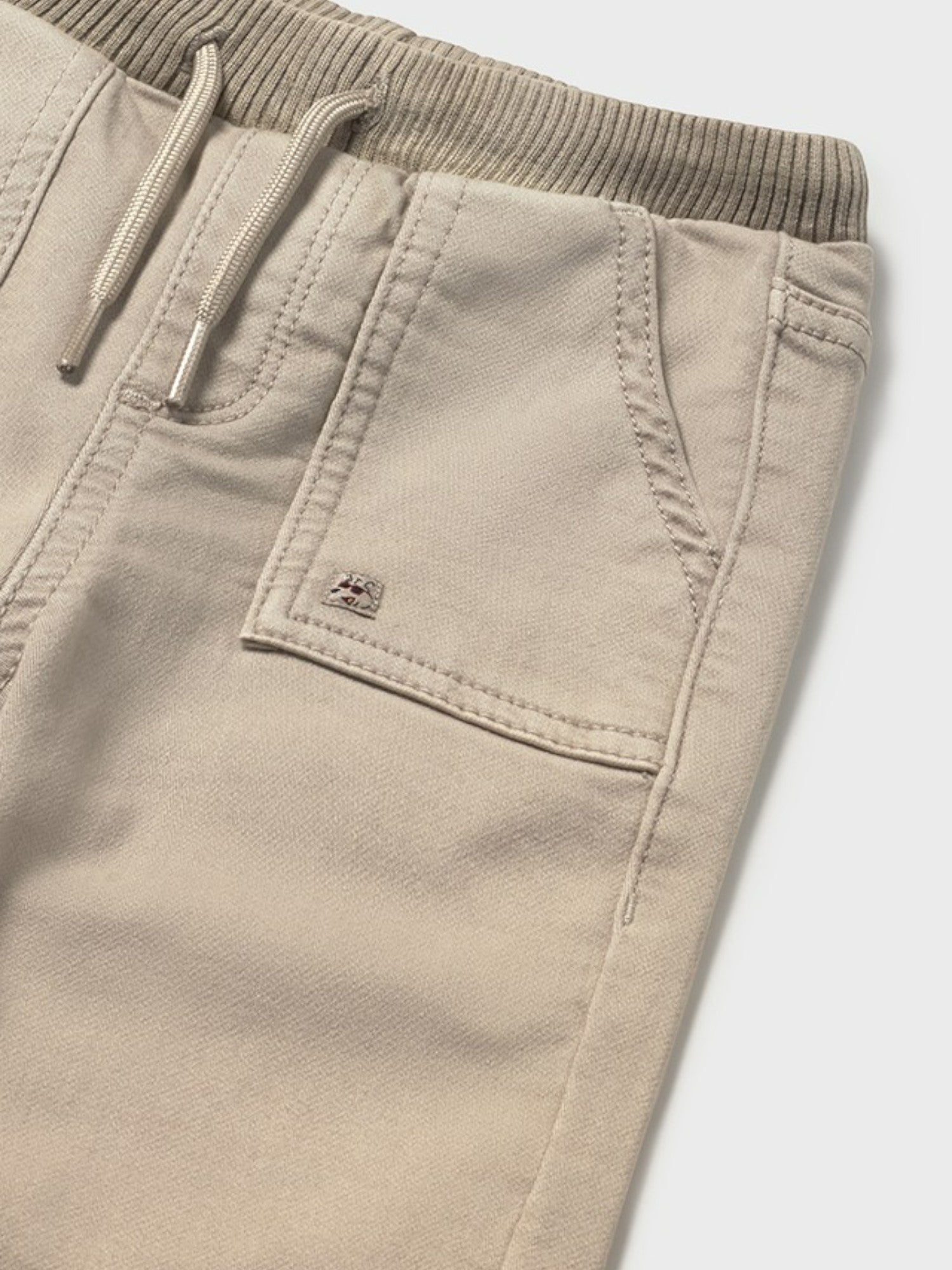Pantalone jogger twill soft Bimbo Beige 2503/76 -  NANU' BABY