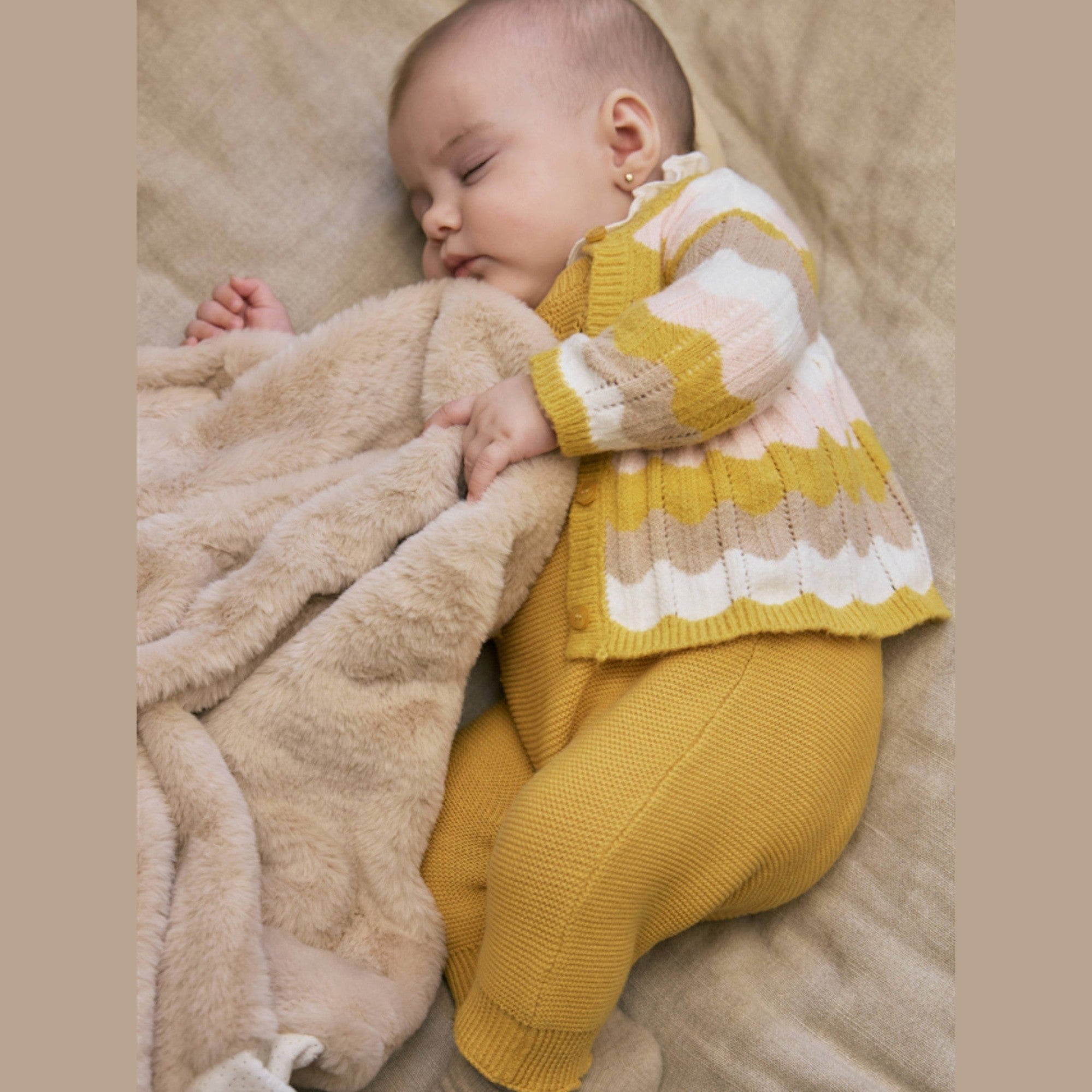 Coperta Neonata Beige 9955/55 -  NANU' BABY