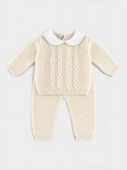 Completo nascita Neonato Panna BRAIDING 516/P by BABY LORD