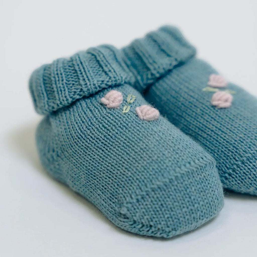 Babbucce Neonata Verde ROSELLINE/700-V by BABY LORD