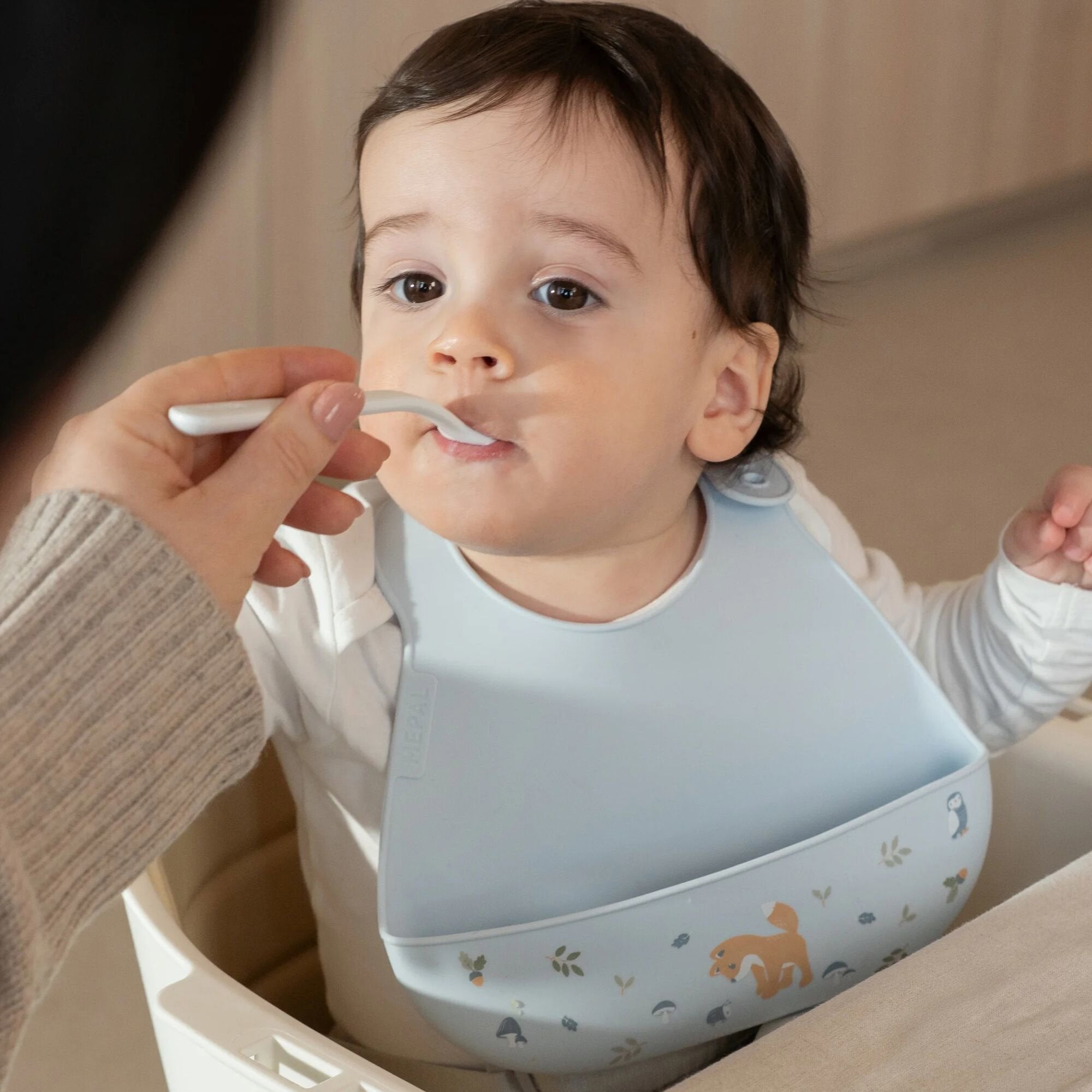 Bavetta in silicone  Blu 108034565408 -  NANU' BABY