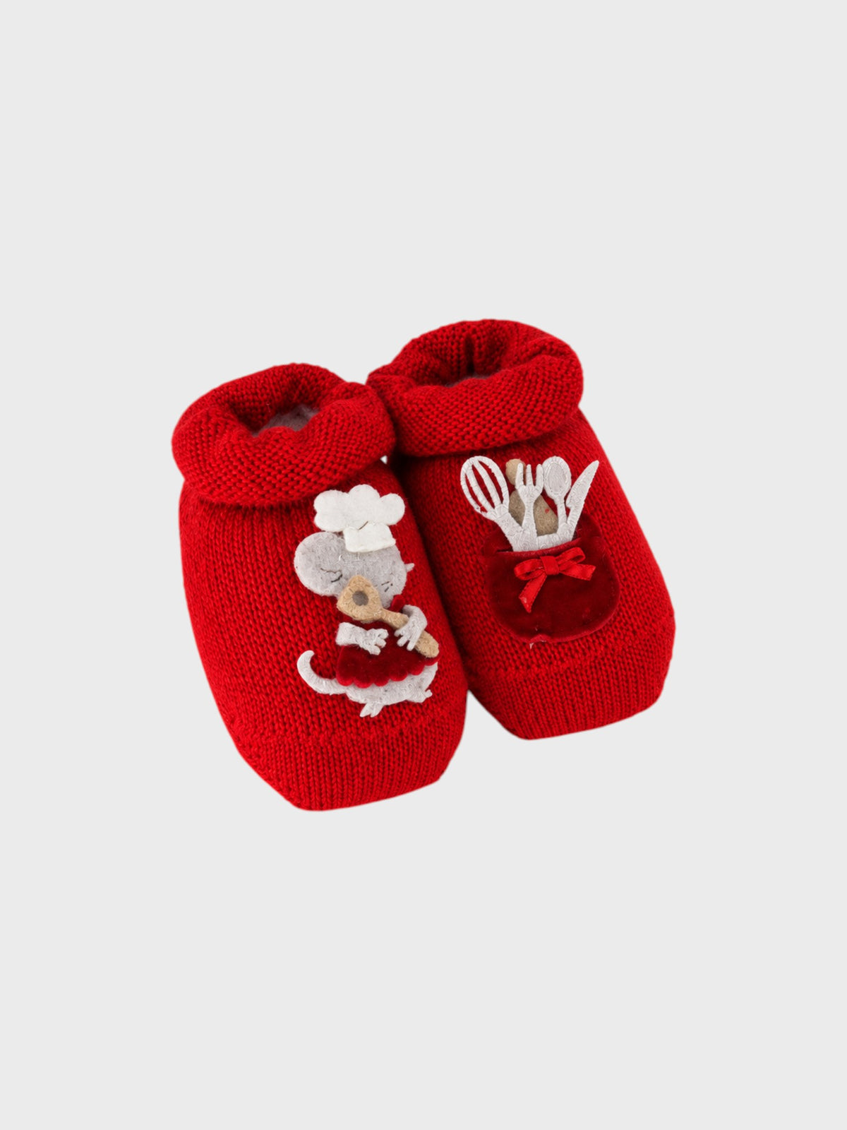 Babbucce Neonata Rosso 30581/S1