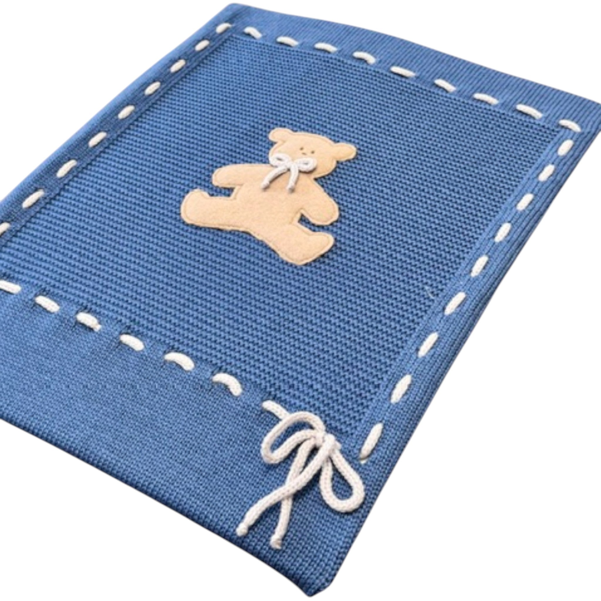 Coperta Orsetto Neonato Blu ORSETTO 114