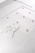 Coperta Neonata Bianco ROSELLINE 188 by BABY LORD