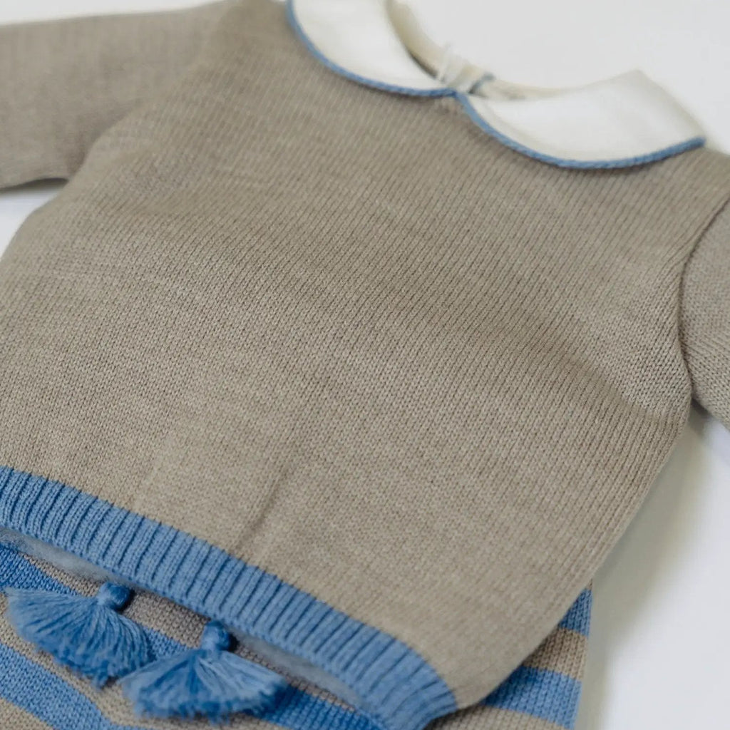 Completo nascita Neonato Avorio RIGHE 523/A by BABY LORD
