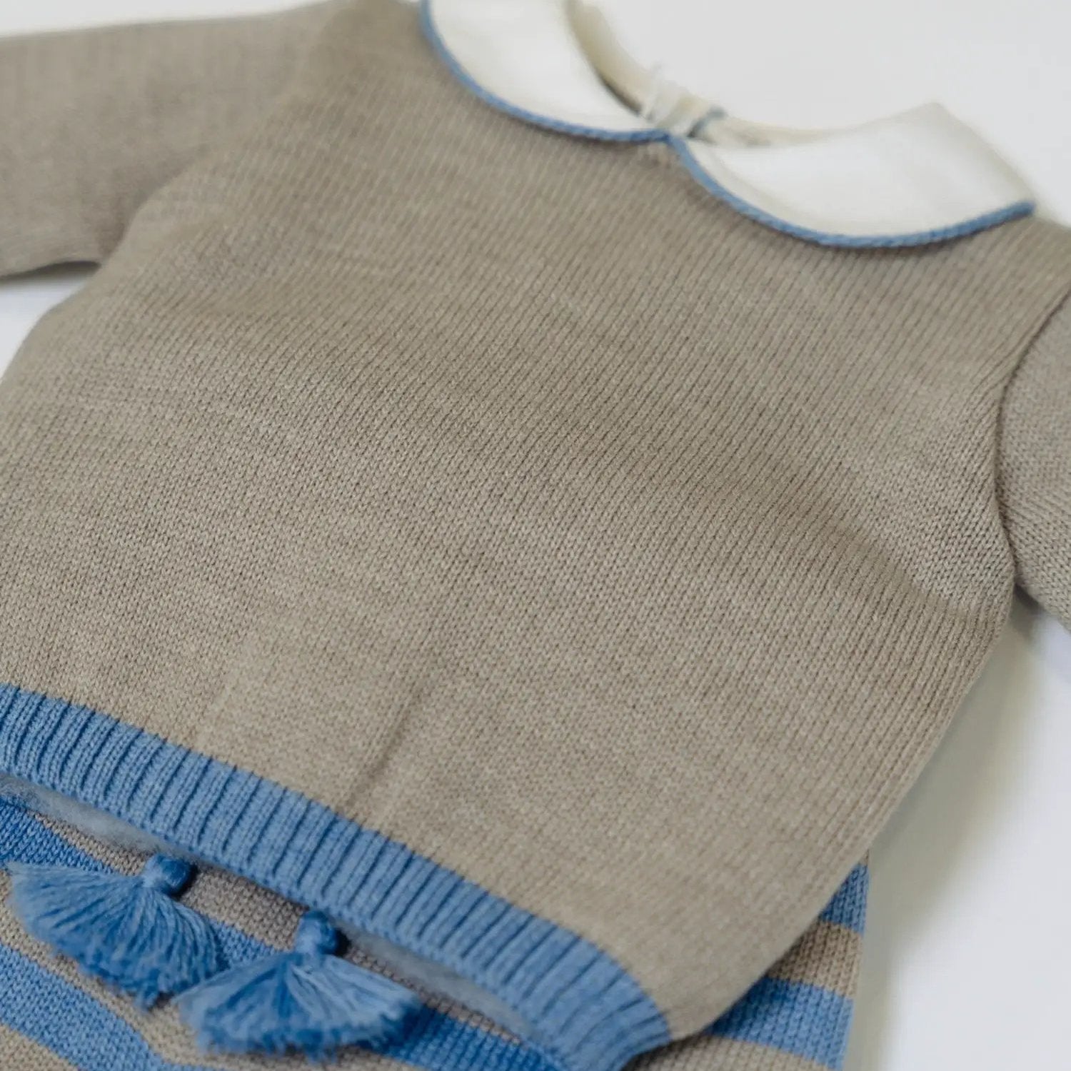 Completo nascita Neonato Avorio RIGHE 523/A by BABY LORD