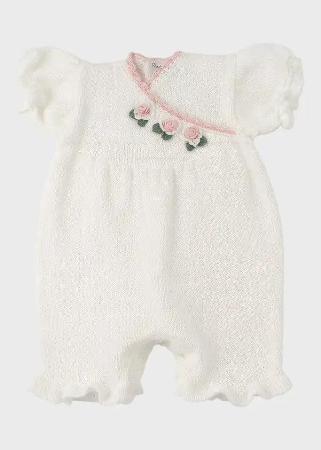 Pagliaccetto Neonata Bianco DELIZIA/TU by PICCOLA GIUGGIOLA