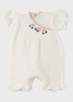 Pagliaccetto Neonata Bianco DELIZIA/TU by PICCOLA GIUGGIOLA