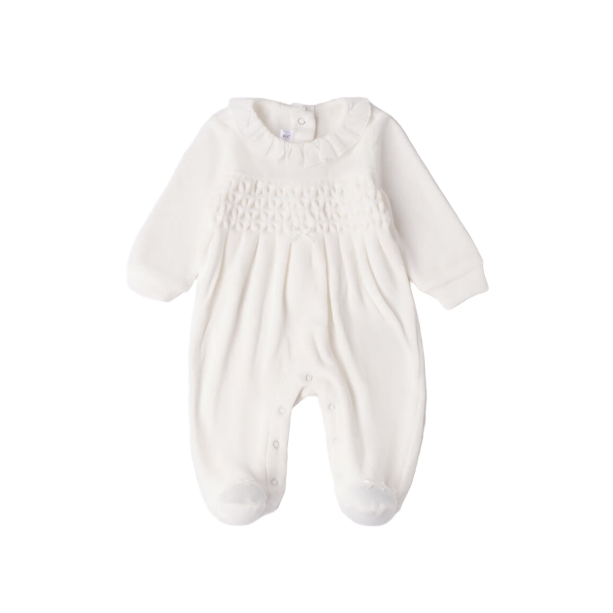Tutina Ciniglia Con Piede Neonata Bianco 3F754/112