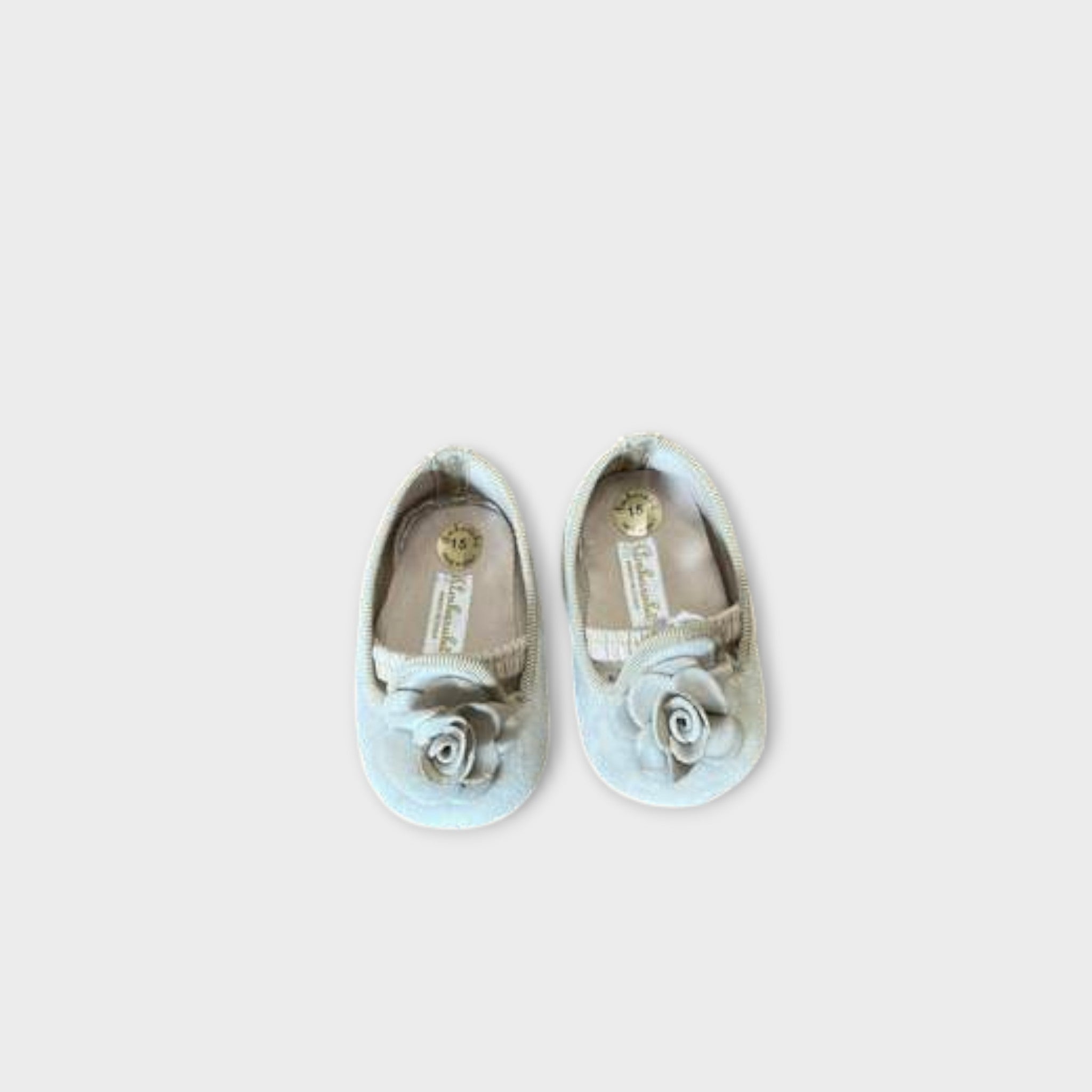 Friulana Fiore Bimba BEIGE Velluto - AMBARABA'