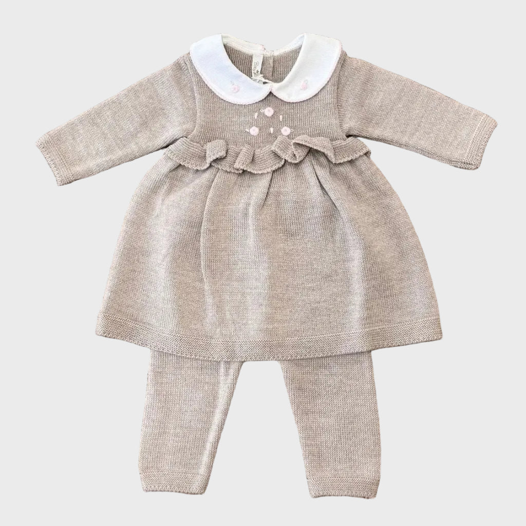 Completo nascita Neonata Beige ROUCHES 403 by BABY LORD