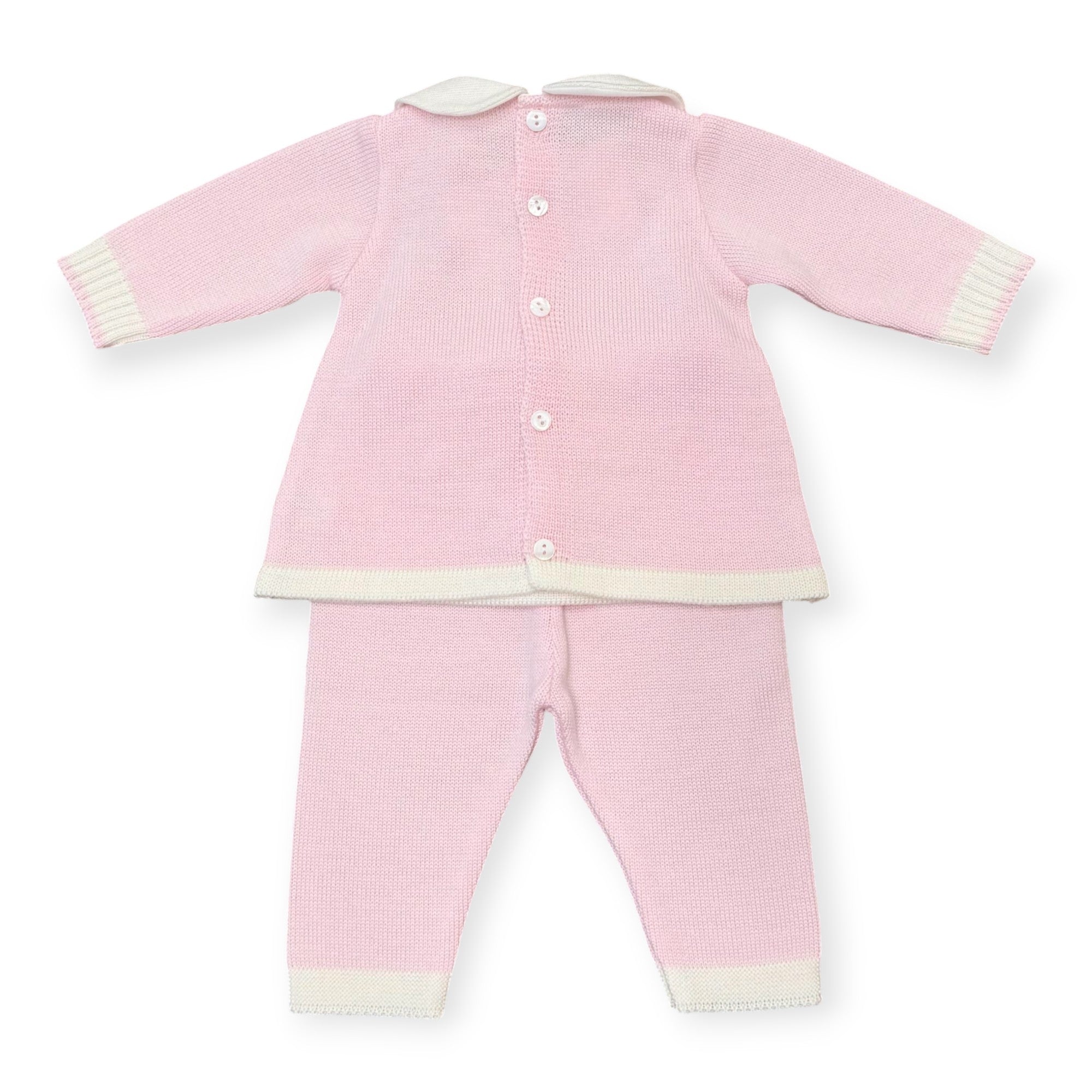 Completo Nascita Neonata Rosa Pura Lana Teddy 7775