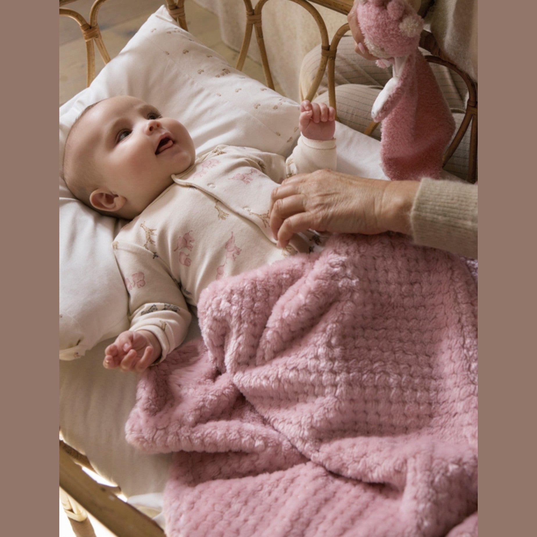 Coperta Neonata Rosa 9959/71 -  NANU' BABY