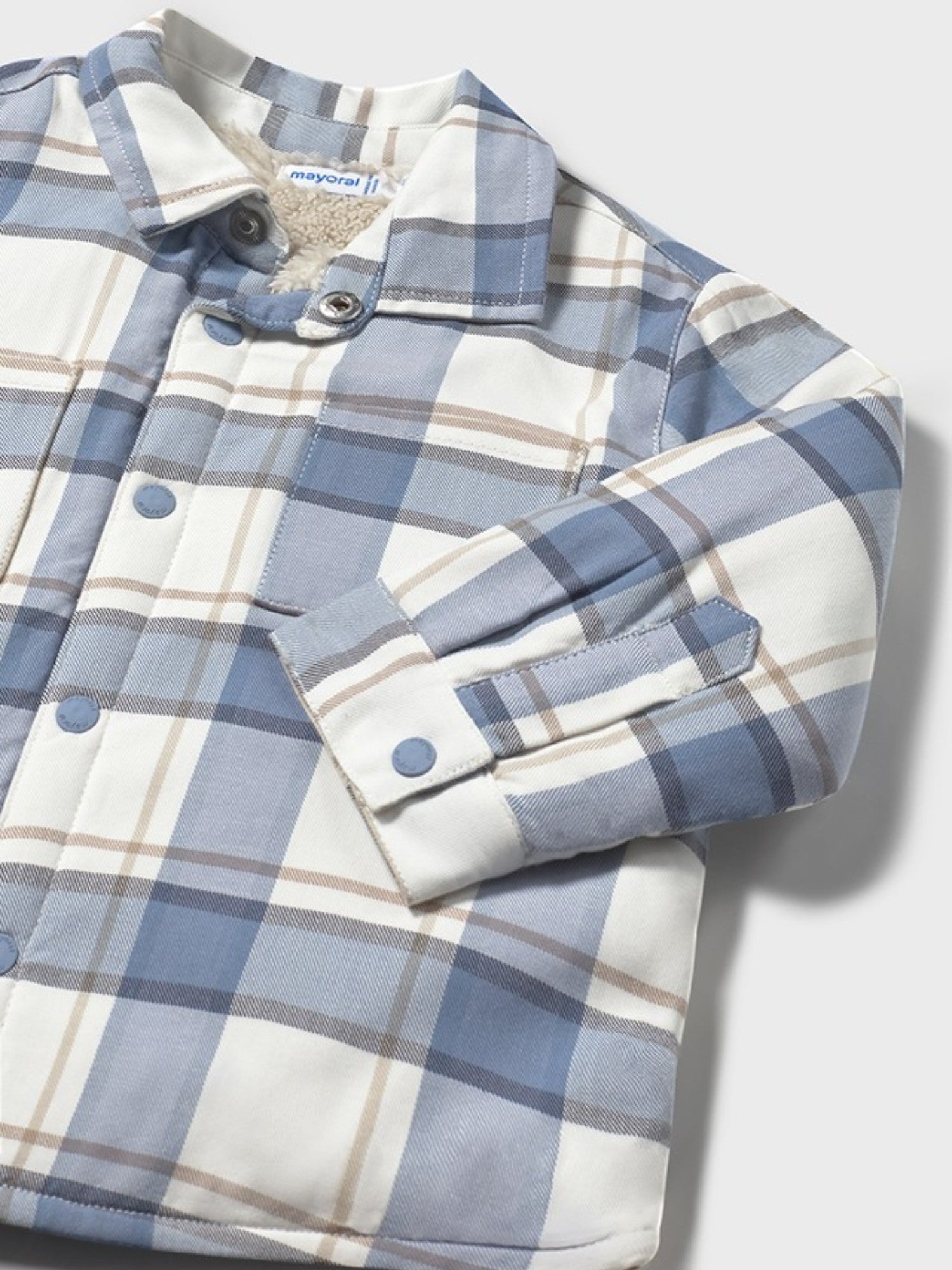 Camicia quadri foderato Bimbo AZZURRO 2104/84 -  NANU' BABY