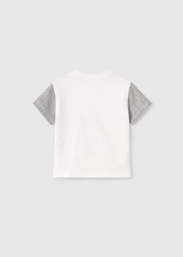 T-shirt Bimbo Bianco 1037 /B by MAYORAL