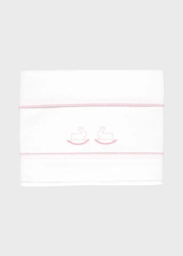 Lenzuolino Neonata Rosa C63404/R-B by COCCODE'