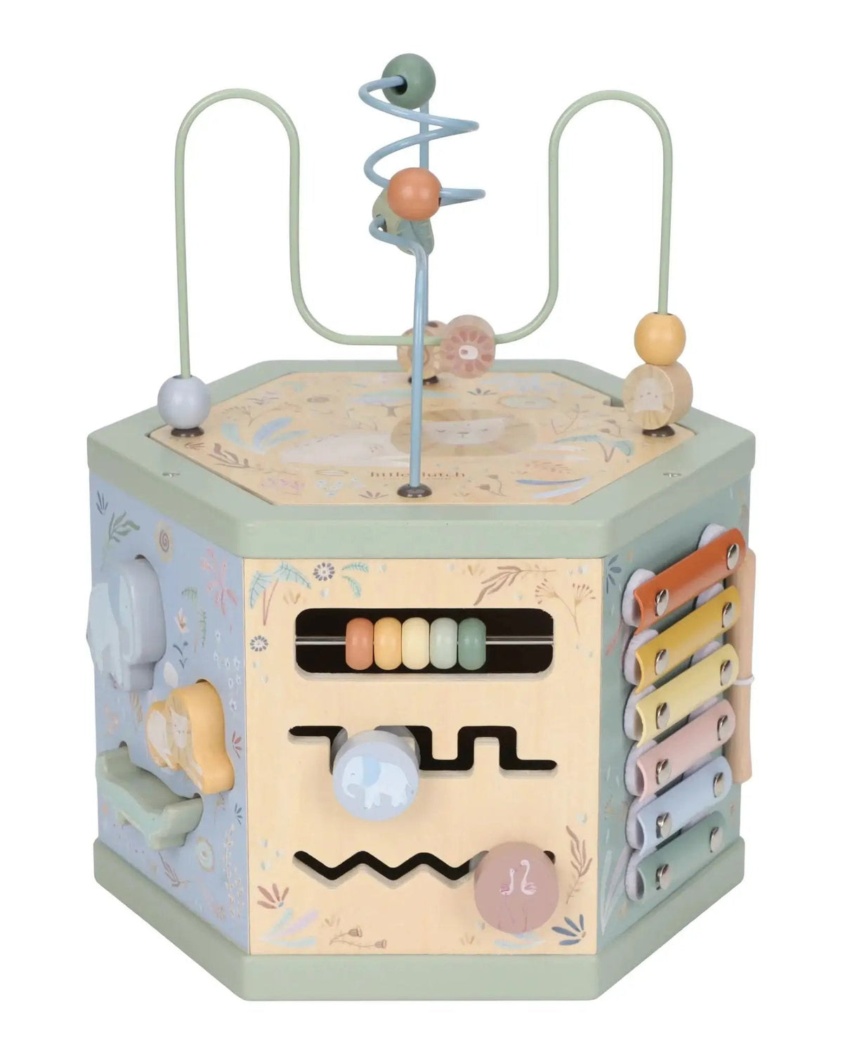 Cubo multiattività in legno Multicolore LD7431 by LITTLE DUTCH