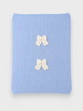 Coperta Neonato Azzurro MAGLIA INGLESE FIOCCO 144/5630 by BABY LORD