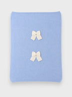 Coperta Neonato Azzurro MAGLIA INGLESE FIOCCO 144/5630 by BABY LORD