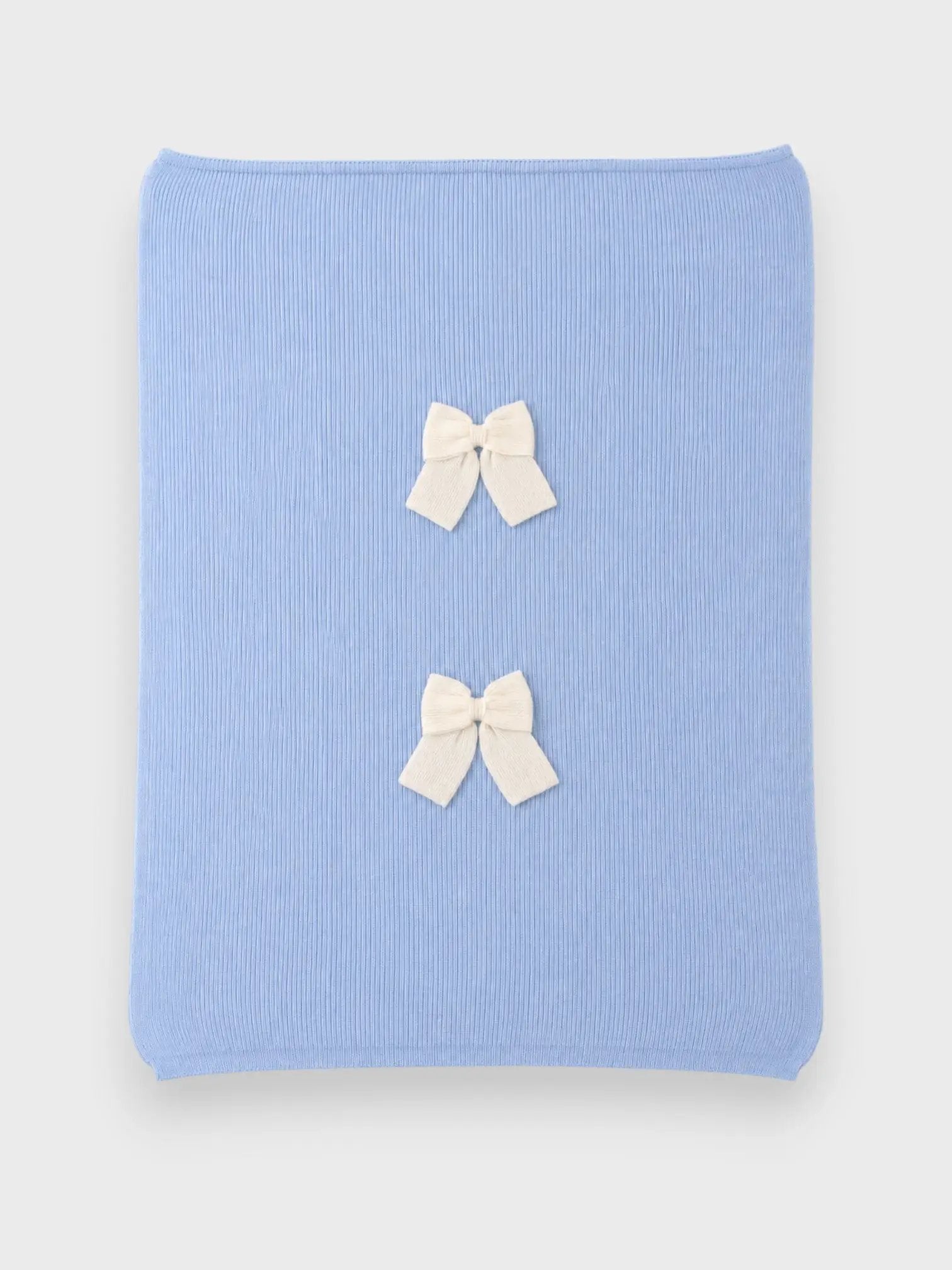 Coperta Neonato Azzurro MAGLIA INGLESE FIOCCO 144/5630 by BABY LORD
