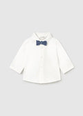 Camicia Bimbo Ecru 2196/20 by MAYORAL