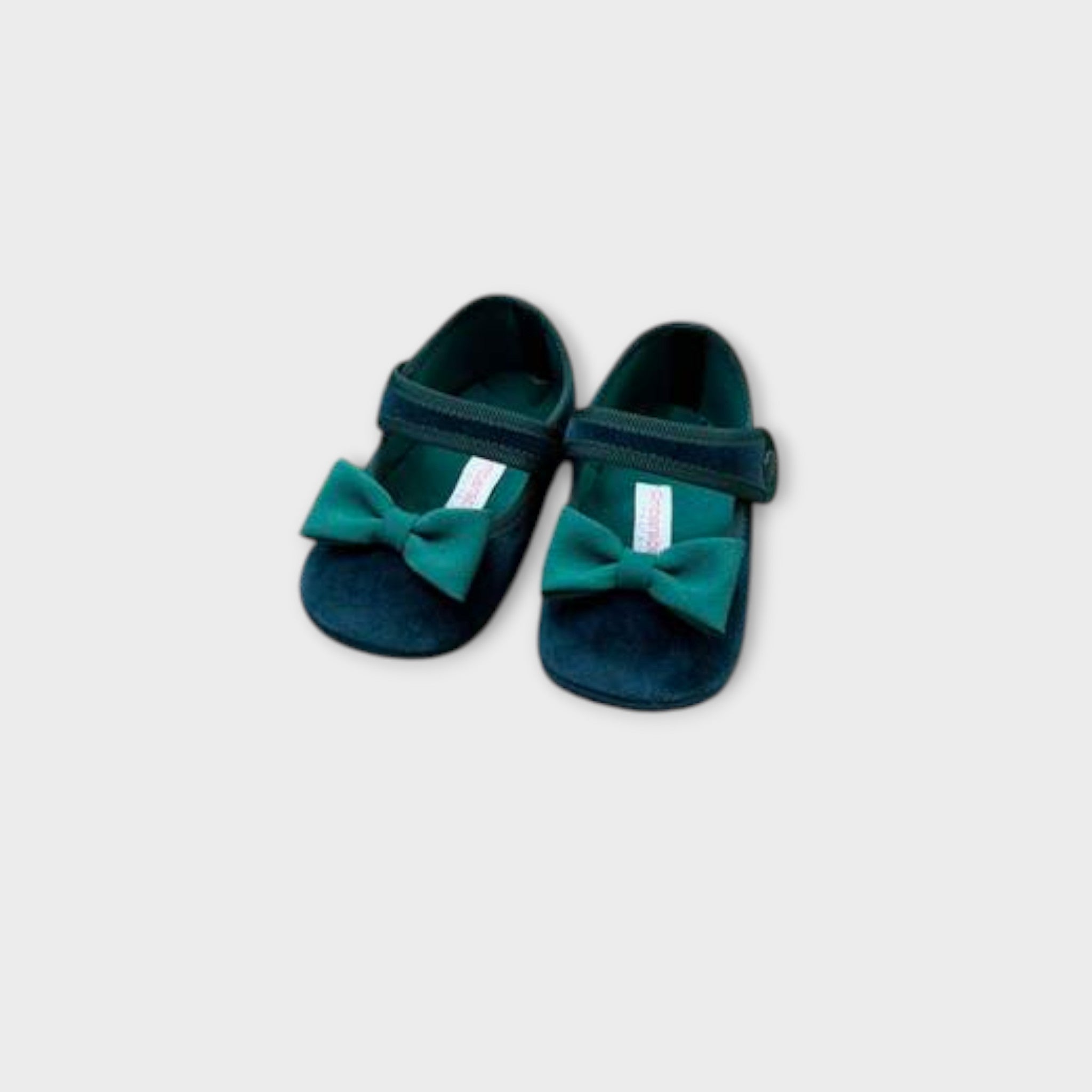 Scarpe Bimba Velluto Verde AMBARABA' - Eleganti