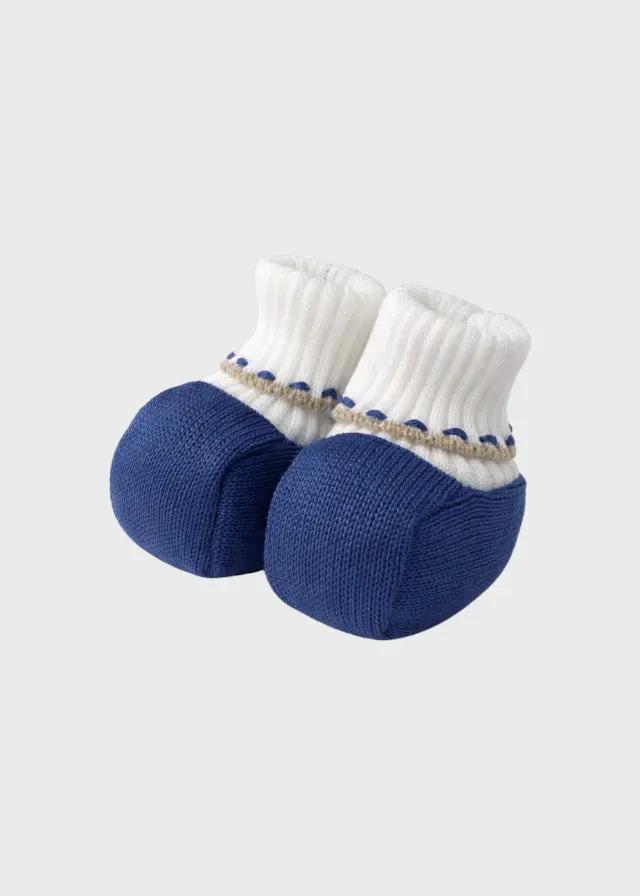 Babbucce Neonato Azzurro 8035 by BIMBALO'