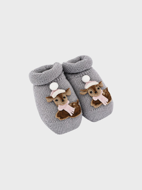 Babbucce Neonata Grigio 30577/N4