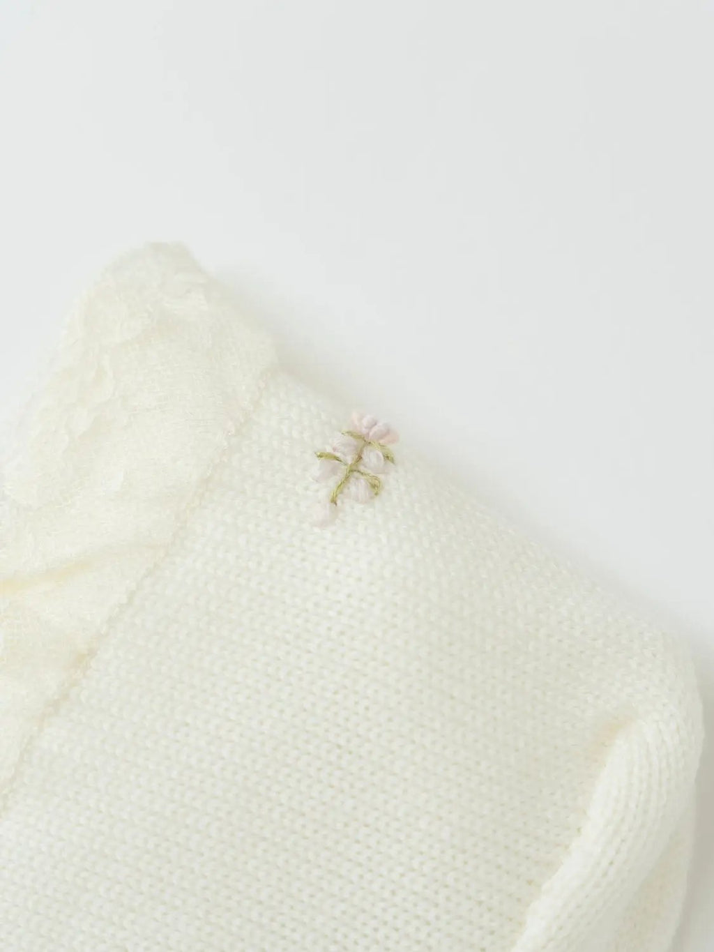 Cuffia Neonata Panna CLAUDIA/CU by PICCOLA GIUGGIOLA
