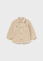 Camicia Bimbo Velluto Coste Beige Cotone 2105/51