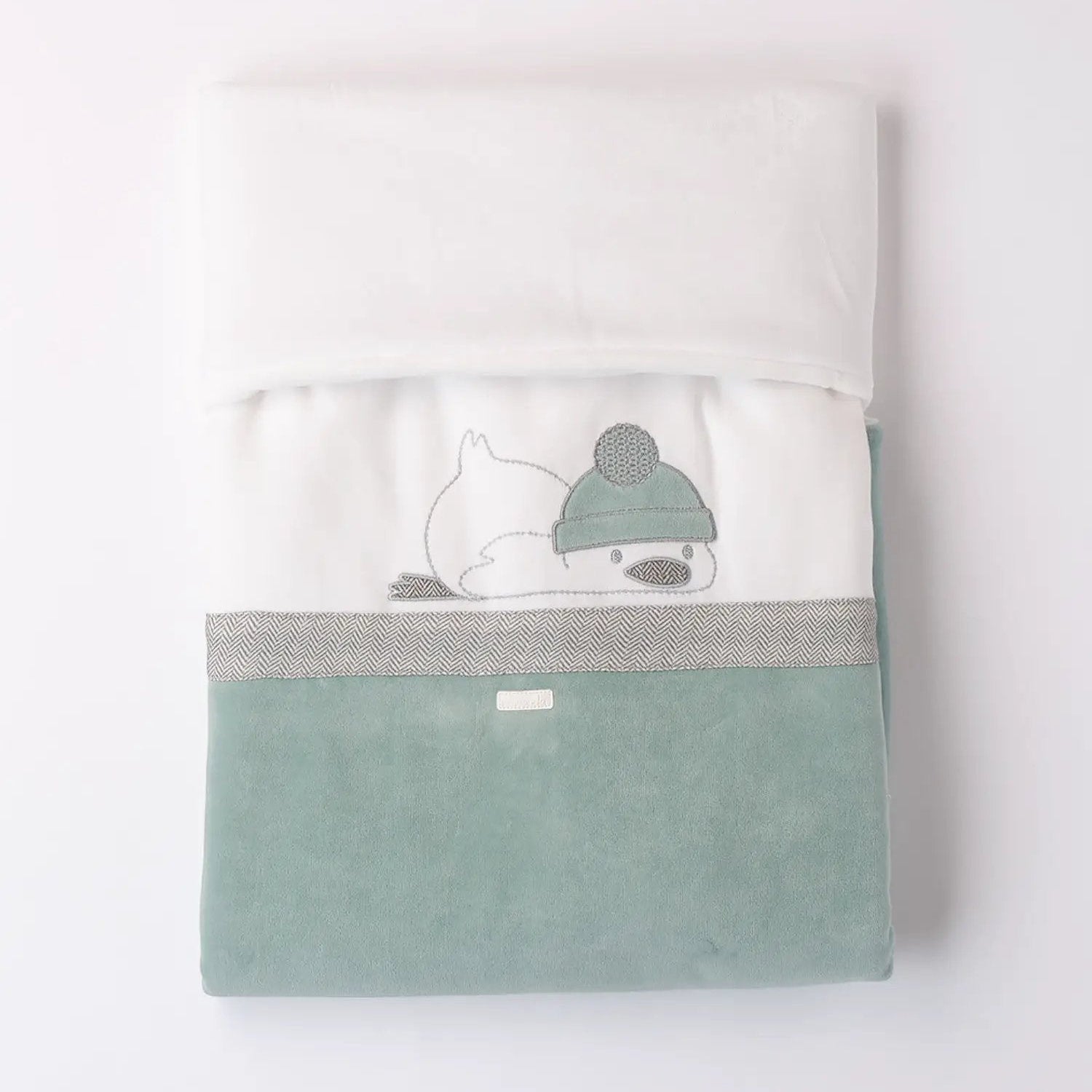 Coperta Bimbo Bianco 3F308/112 by MINIBANDA