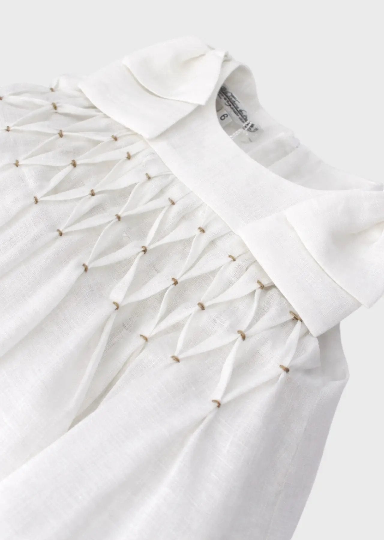 Abito Bimba Bianco L1224 by SARTORIA DEI PICCOLI