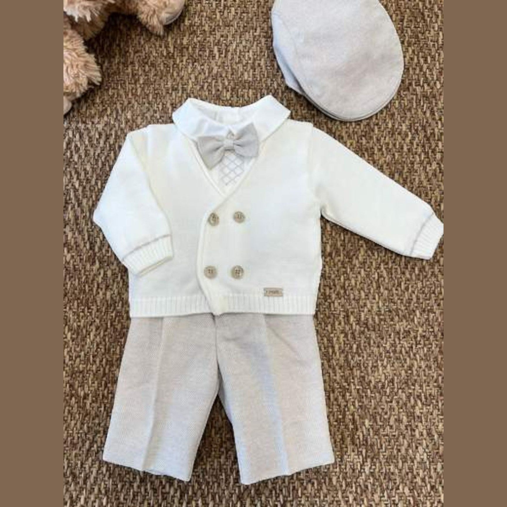 Completo con Papillon Bimbo VANIGLIA IK70160L/V -  NANU' BABY