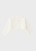 Cardigan Bambina Bianco Perla Poliestere 3G705/00