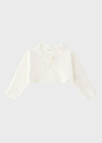 Cardigan Bambina Bianco Perla Poliestere 3G705/00