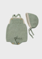 Salopette Bimba Verde CROCHE' 8004/24 by MARTA Y PAULA