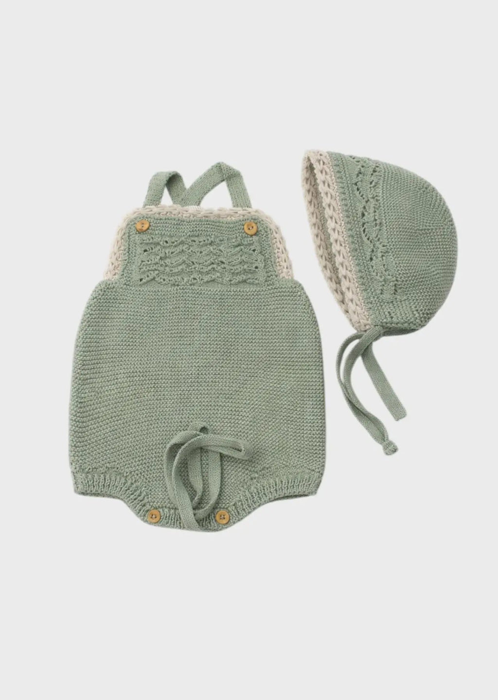 Salopette Bimba Verde CROCHE' 8004/24 by MARTA Y PAULA