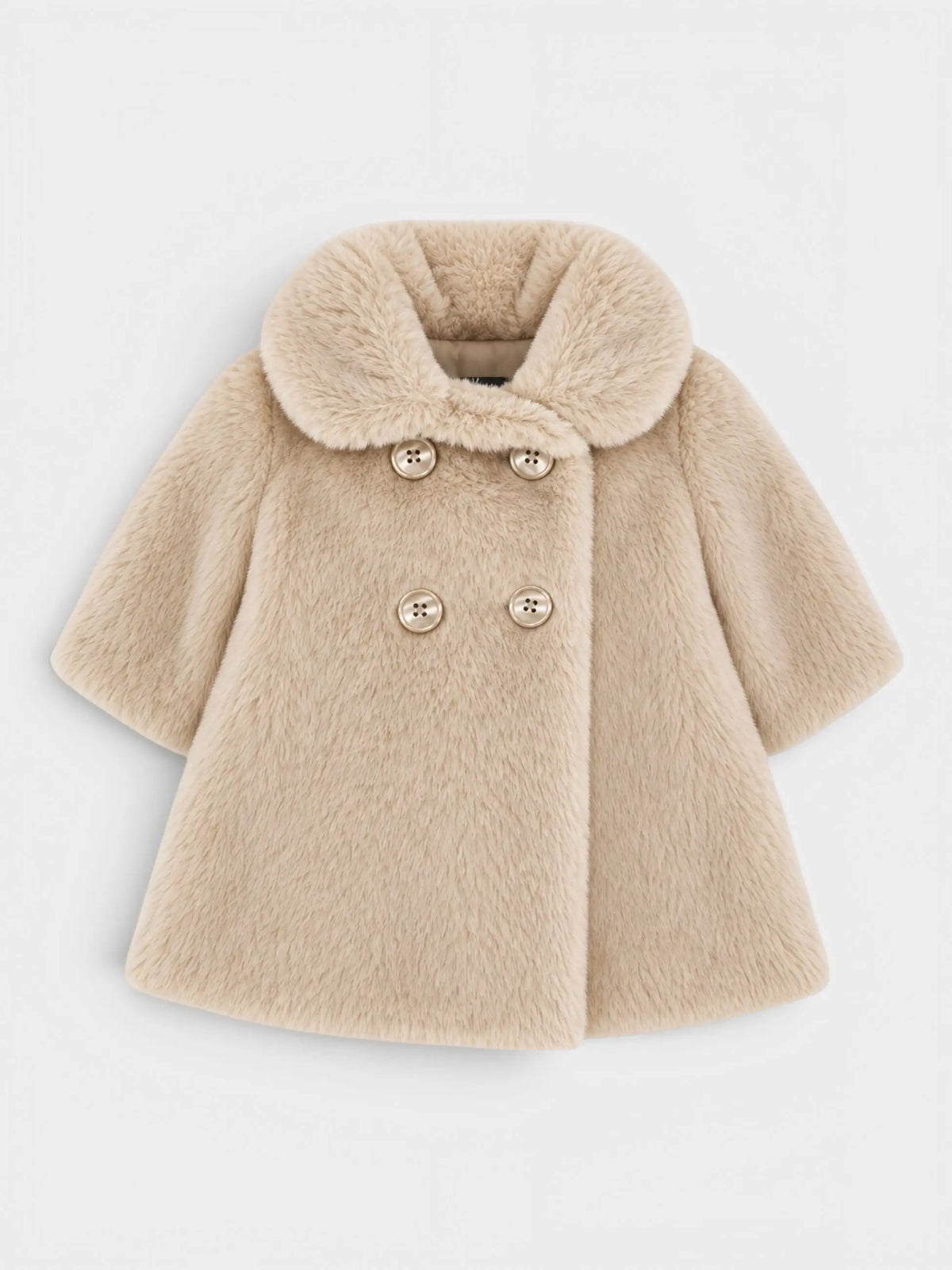 Cappotto Bimba Avorio ABRIGOS 3984S/08 by YOEDU