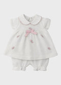 Completo nascita Neonata Bianco ROSELLINE 463 by BABY LORD