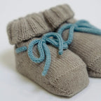Babbucce Neonato Avorio RIGHE 706/E by BABY LORD