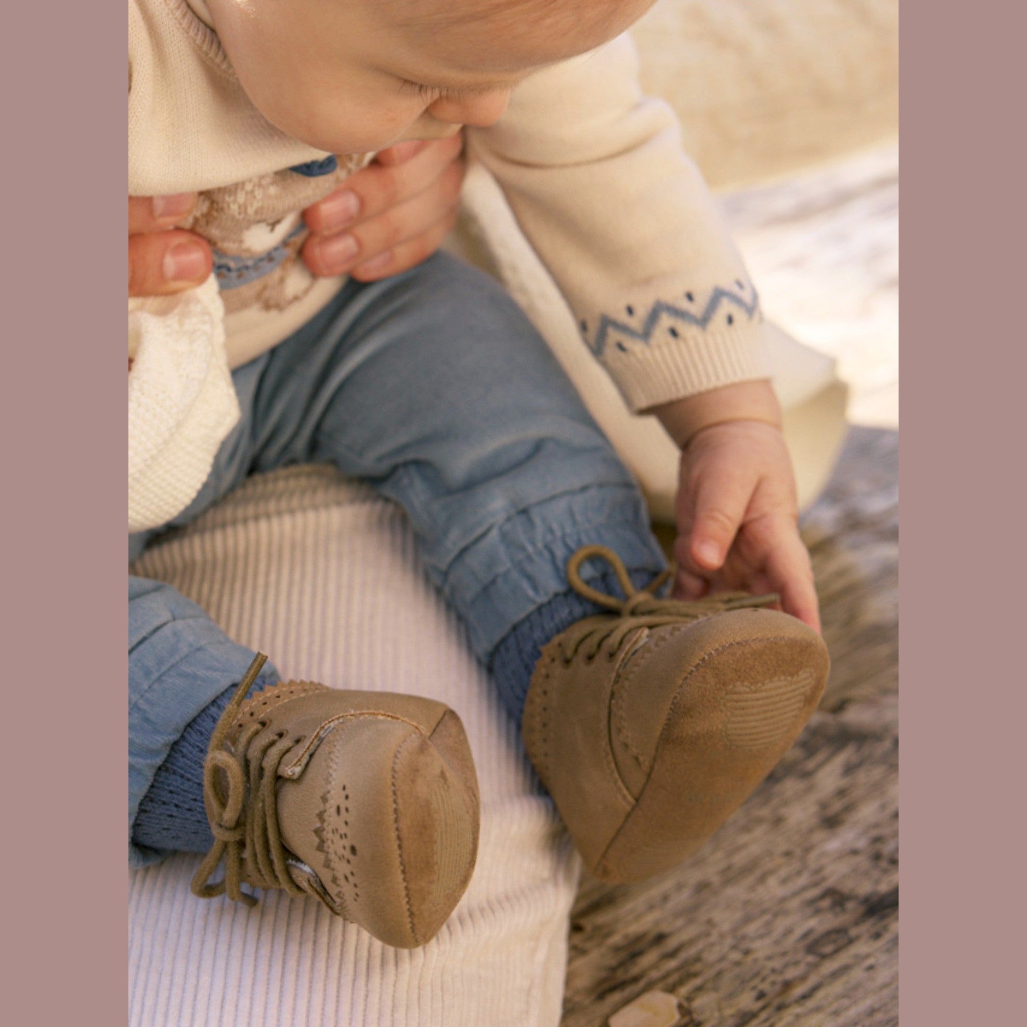 Scarpette Bimbo Beige 9945/91 -  NANU' BABY
