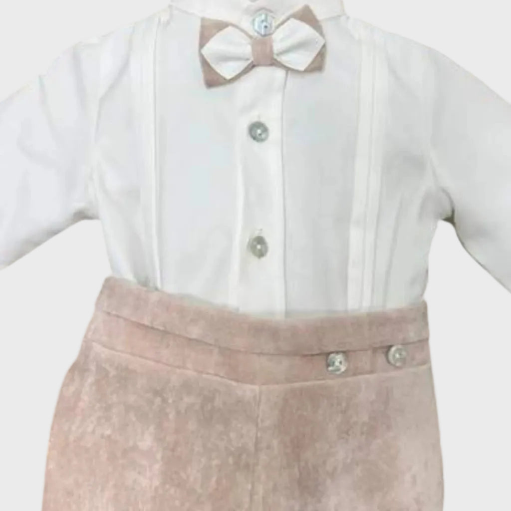 Completo Cerimonia Bimbo Beige 1/6421-B by PONTO POR PONTO