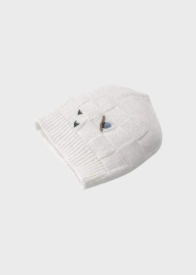 Cuffia Neonato Bianco MARIO/CU by PICCOLA GIUGGIOLA