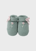 Babbucce Neonata Verde MARGHERITE 759/V by BABY LORD